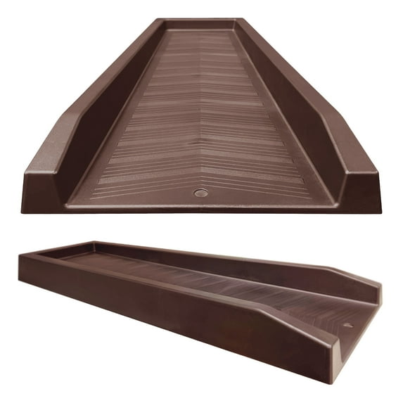 Master Mark Chevron Splash Block Brown Gutter Downspout 24”
