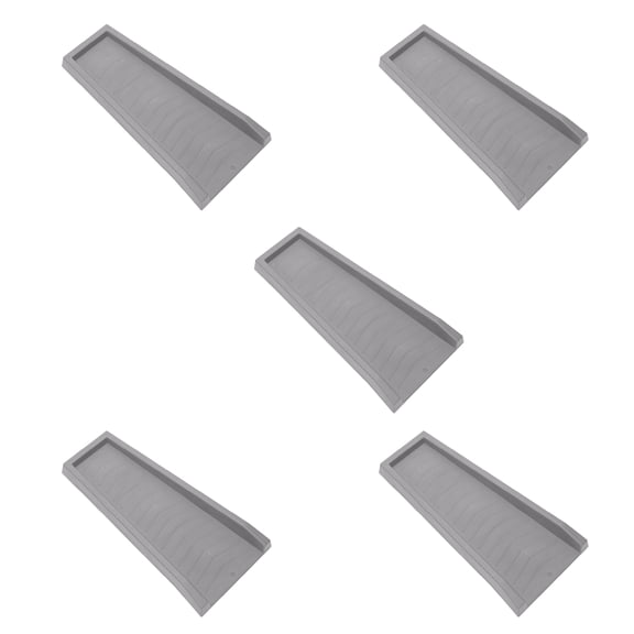 Master Mark Chevron Splashblock Gray Gutter Downspout 24” (5-Pack)