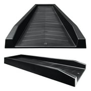 Master Mark Chevron Splashblock Black Gutter Downspout 24