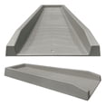 Master Mark 24” Chevron Splashblock Gray, Gutter Downspout Water ...