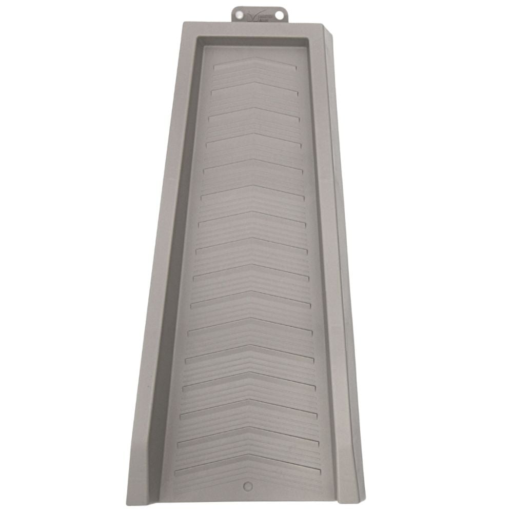 Master Mark Chevron Splashblock Gray Gutter Downspout 24”