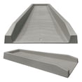 thumbnail image 1 of Master Mark Chevron Splashblock Gray Gutter Downspout 24”, 1 of 8