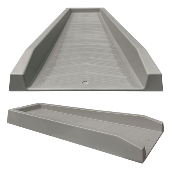 Master Mark Chevron Splashblock Gray Gutter Downspout 24”