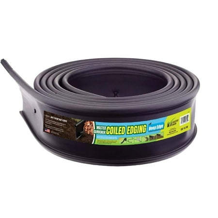 Master Mark Deep Edge 20 ft. Coiled Landscape Edging, Garden Border, Black 22621