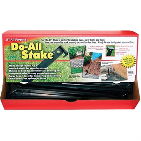 Master Mark Do-All Stake 15 in. H Plastic Black Edging Stake