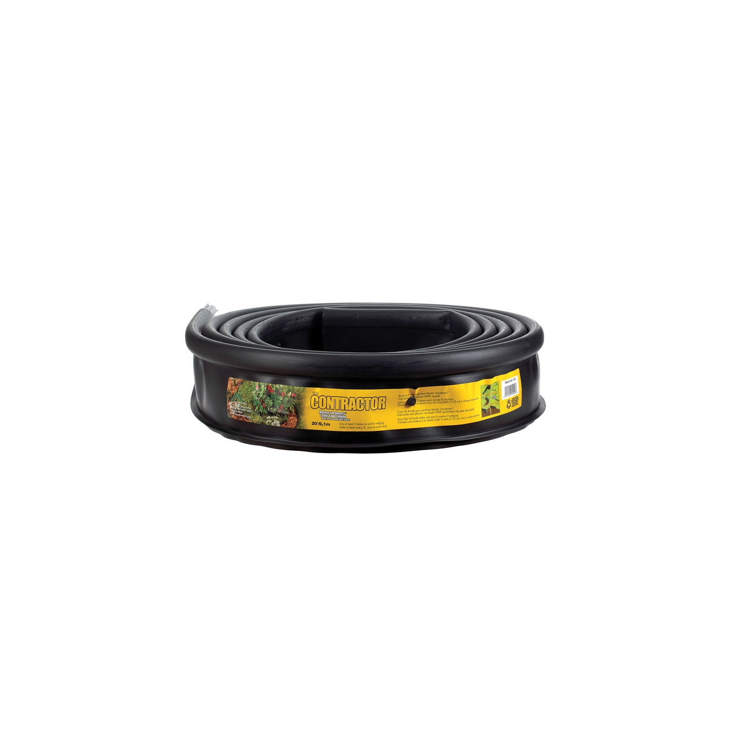 Master Mark Black High-Density Polyethylene Lawn Edging, 20 ft.