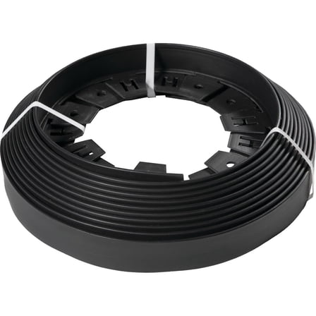 Master Mark Plastic Paver Edging, 1.5 in. x 60 ft., Black, Flexible Landscape and Garden Edging Border, 47260-1