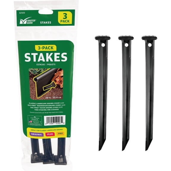 Master Mark Plastics 12103 10" Polypropylene ABS Anchor Stakes
