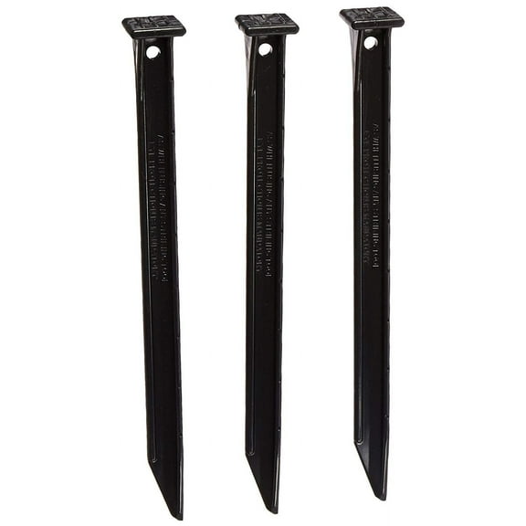 Master Mark Plastic Landscape Edging Stake Anchor - Weather-Resistant - 3 Pack, 10 Inch