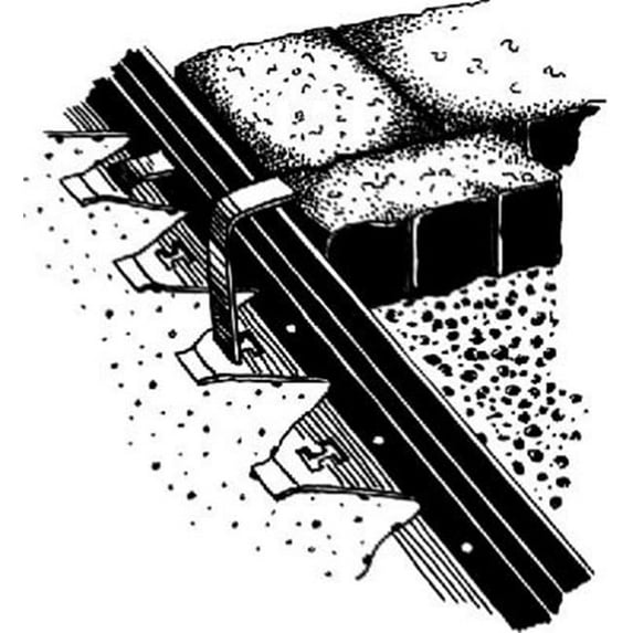 Master Mark Plastics 47208 8 ft. Black Pavement Edger