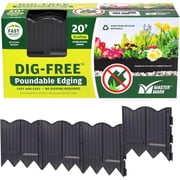 Master Mark Plastics 97220 BorderMaster Pound-In Edging-6/40-Inch Sections Black