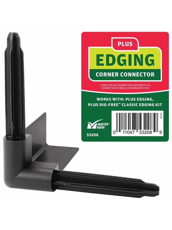 Plus 90 Corner Connector for Landscape Edging, Black 53218
