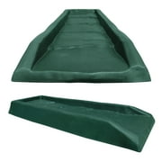 Master Mark Splash Block, Gutter Downspout Extension, Splashguard 24" (2-Pack) Green