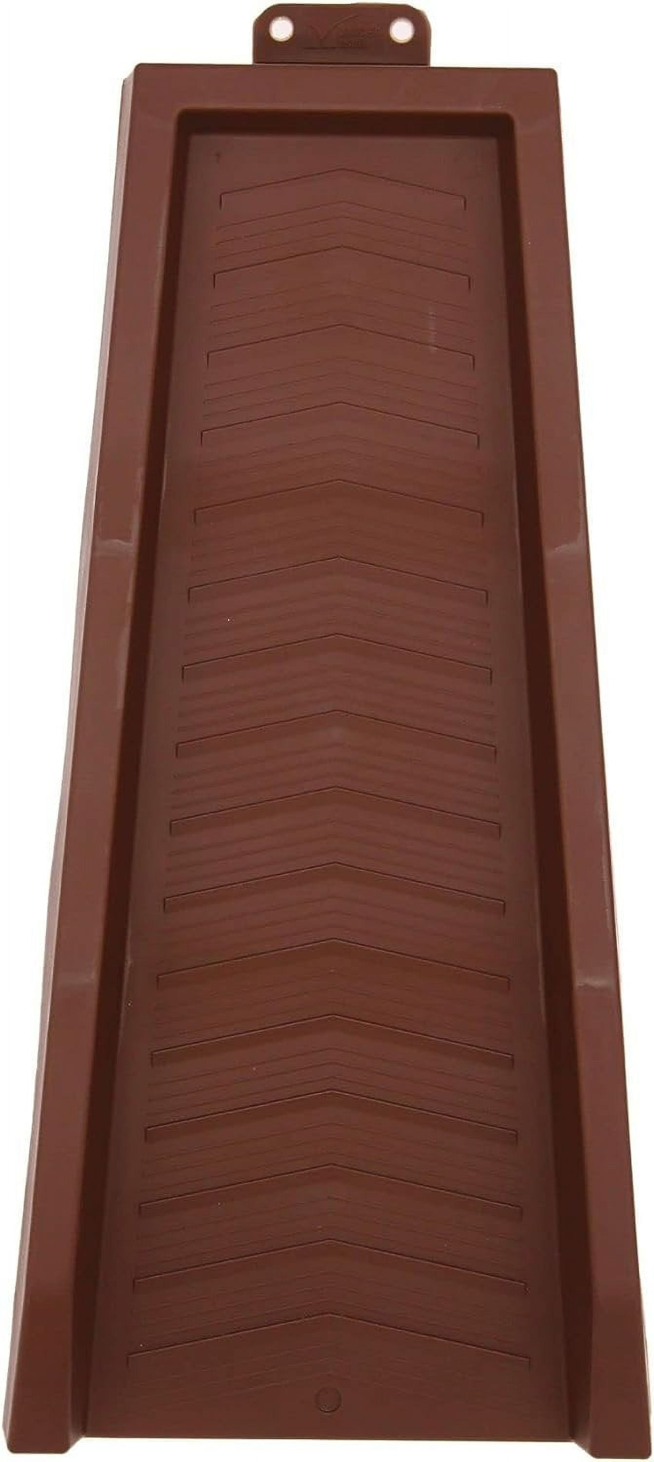 Master Mark Splashblock, Decorative Gutter Downspout Extensions, Splashguard, Foundation Water Diverter, Rain Gutter Guard, Plastic 24 Brown