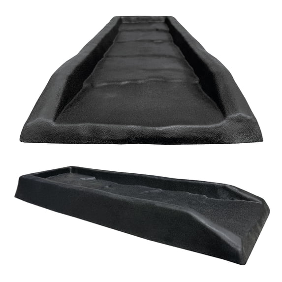 Master Mark Splashblock, Gutter Downspout extension, Splashguard, Foundation Water Diverter, Gutter Guard, 24" (2-Pack) Black
