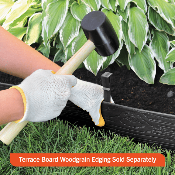 Master Mark Terrace Board Edging Stakes - Pack of 4  Residential Use, Standard Application