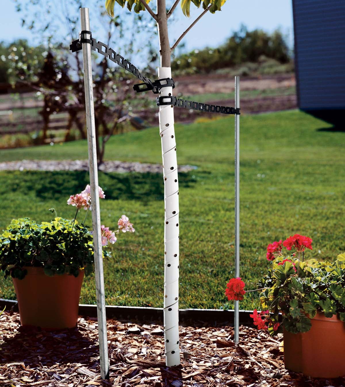 "Master Mark TreeMaster 24"" Spiral Tree Protector, Plastic Guard, Tree