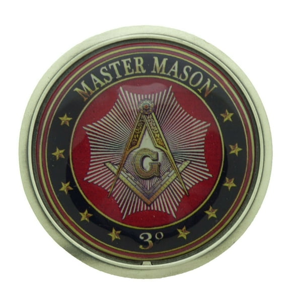 Master Mason Belt Buckle Masonic Pewter Fashion Men Women Compass Costume Style
