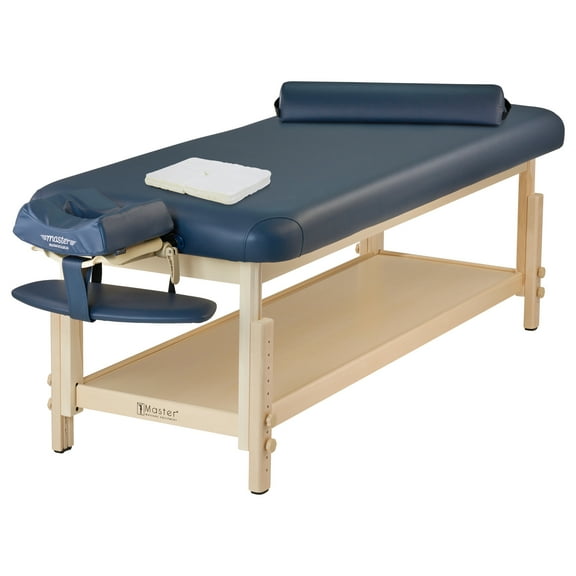Master Massage 30" Laguna Comfort Wooden Stationary Massage Table Spa Table, Height Adjustable Flat Physical Therapy Bed-Medical Clinical Treatment Bed-Salon Beauty Bed-Facial Tattoo Aesthetic Bed.