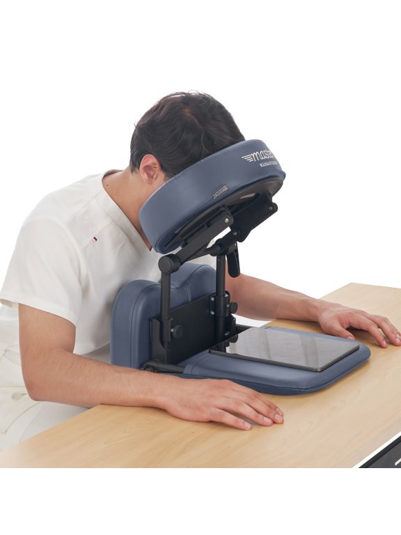 Pack-n-Go Massage Kit - Portable Face Down Tabletop Massage kit perfect for Easy to Carry in Royal Blue