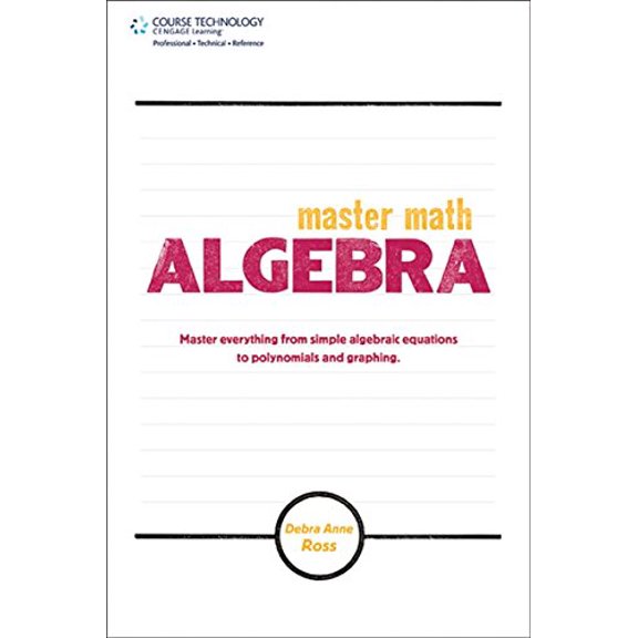 Pre-Owned Master Math: Algebra Paperback
