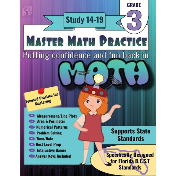 Master Math Practice - 3rd Grade Master Math Practice-3rd Grade: Study 14-19, Book 3, (Paperback)