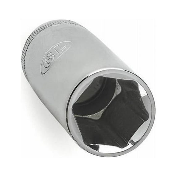 Master Mechanic 120675 Metric Deep Socket, 6-Point, 1/2 In. Drive, 22mm - Quantity 10