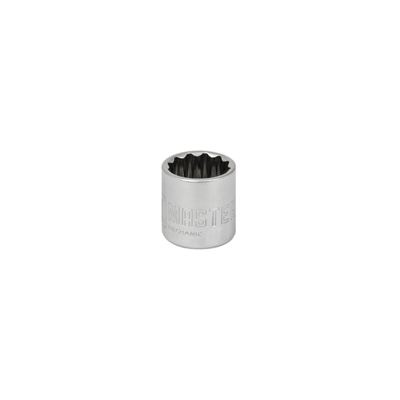 Master Mechanic 120676 Metric Socket, 12-Point, 3/8 In. Drive, 20mm - Quantity 10