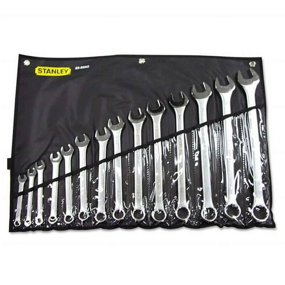 Master Mechanic 14 Piece Chrome Plated Finish SAE Combination Wrench Set
