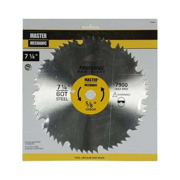 Master Mechanic 155408 Steel Combo Circular Saw Blade, 60-Tooth x 7-1/4-In. - Quantity 10