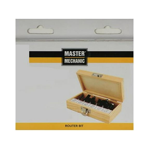 Master Mechanic 159081 Carbide-Tipped Router Bits, 6-Pc. Set - Quantity 1