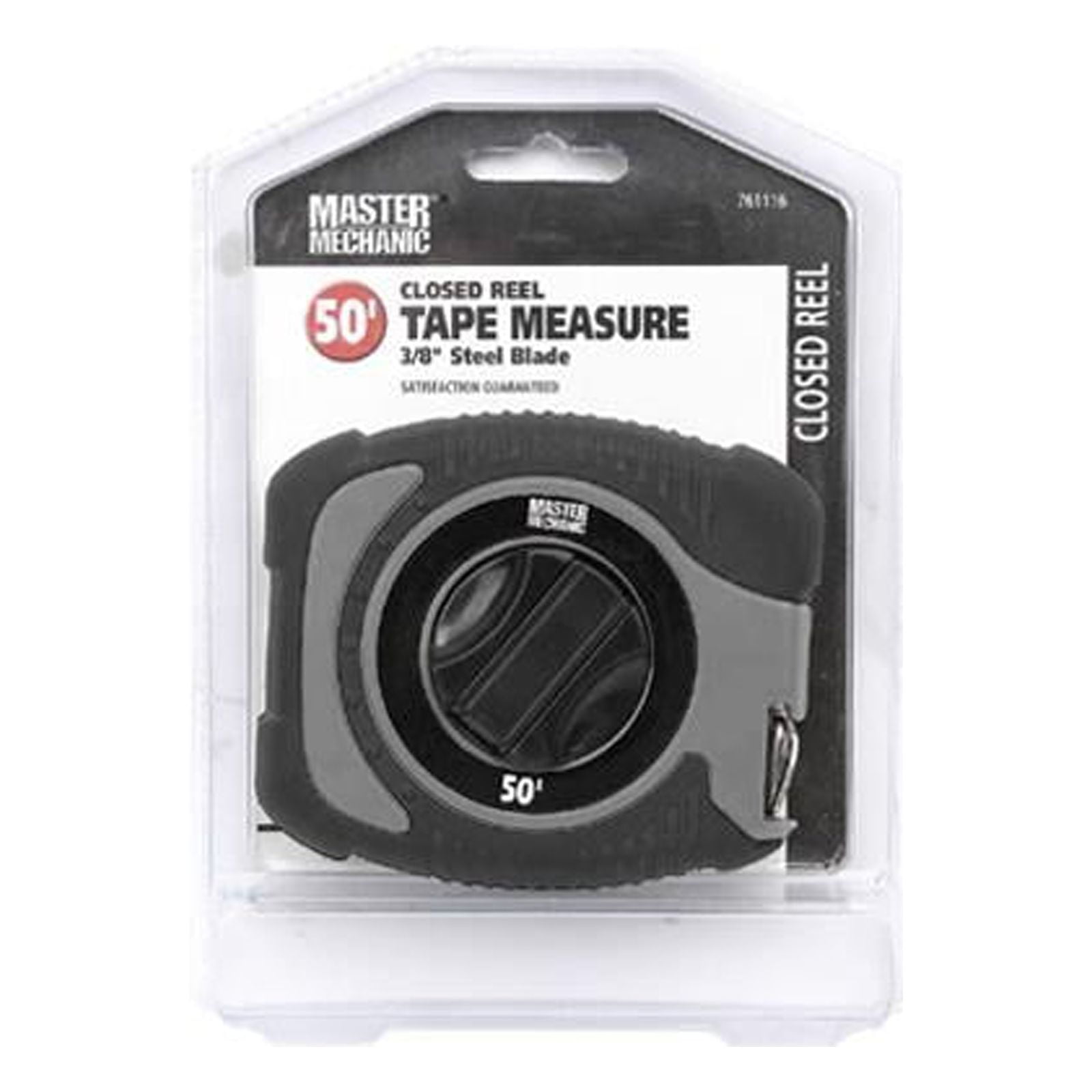 Master Mechanic 163009 Closed Reel Tape Measure, Steel, 3/8 In. x 50 Ft. -  Quantity 6 
