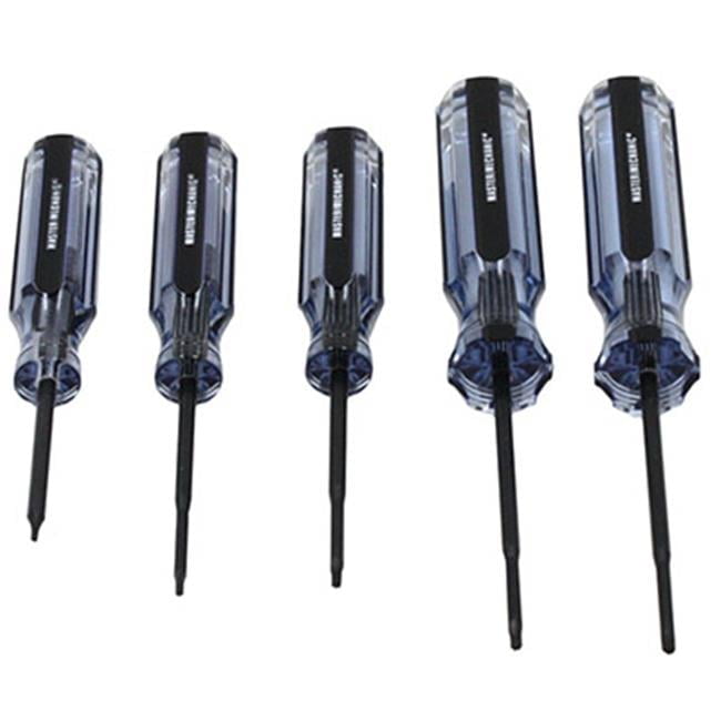 Master Mechanic 167484 5-Pc. Screwdriver Set, Precision Torx - Quantity 1