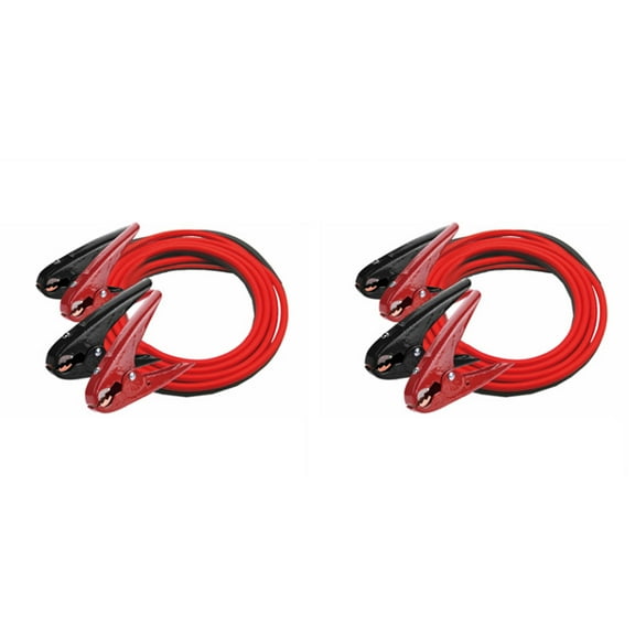 Master Mechanic 2 Pack 2 Gauge Jumper Cables for Car & Truck Battery, 20-Ft