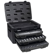 Master Mechanic 205 Piece Mechanics SAE Metric Socket & Tool Set with Case