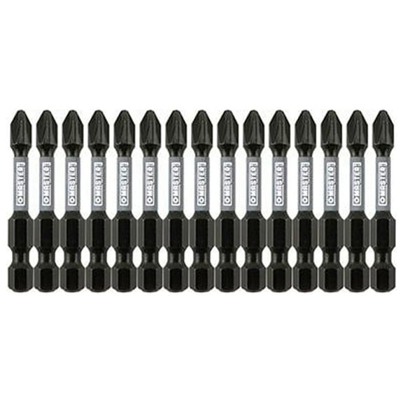 Master Mechanic 255387 Impact Power Bit, Phillips #2, 2-In., 15-Pk. - Quantity 24