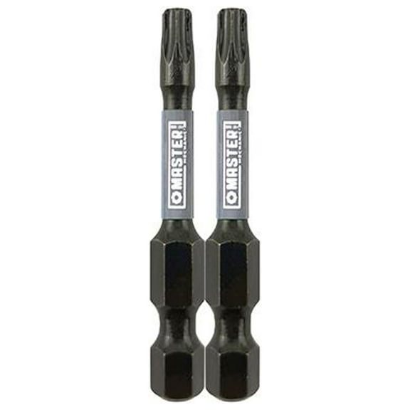 Master Mechanic 255389 Impact Power Bit, Torx T25, 2-In., 2-Pk. - Quantity 6