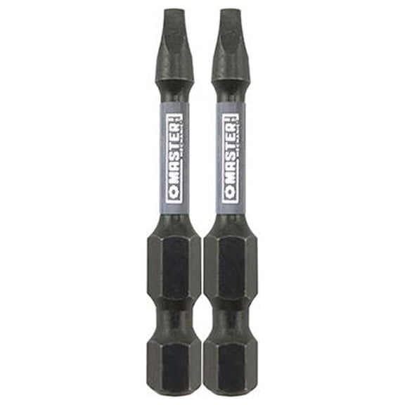Master Mechanic 255392 Impact Power Bit, Square #2, 2-In., 2-Pk. - Quantity 6