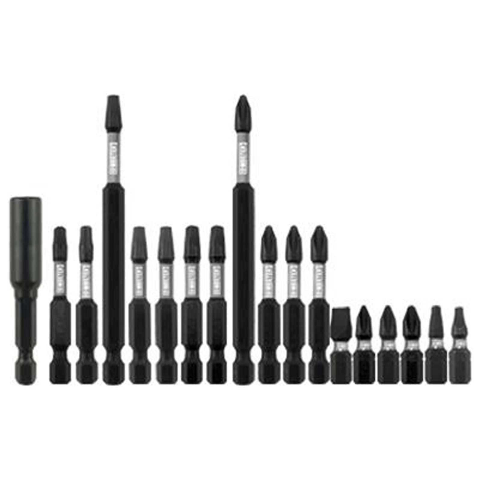 Master Mechanic 256120 18-Pc. Impact Bit Set, Plastic Case - Quantity 3
