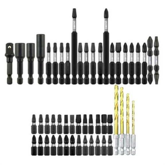 Master Mechanic 256121 50-Pc. Impact Bit Set, Plastic Case - Quantity 1