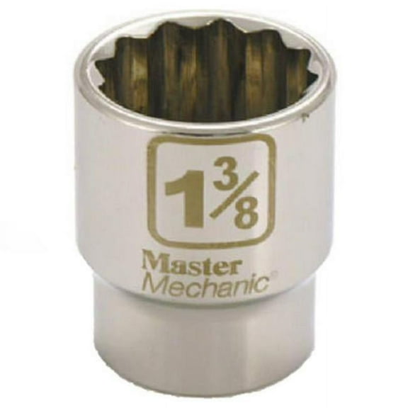 Master Mechanic 354472 3/4 In. Drive, 1-3/8 In., 12-Point Socket - Quantity 1
