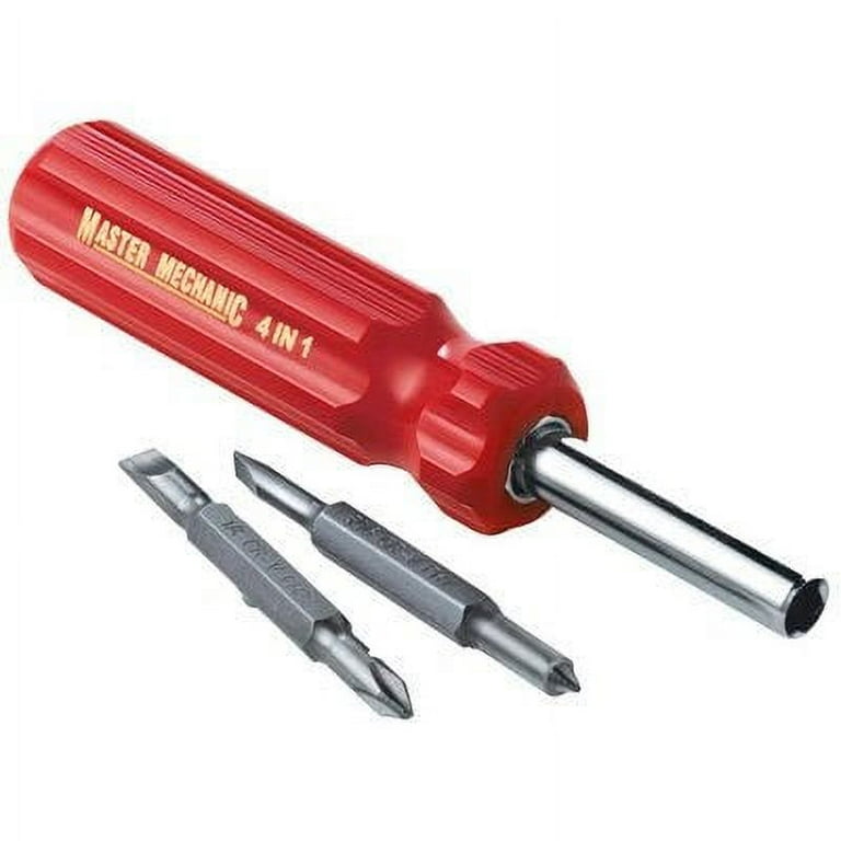 Master Mechanic 4 In 1 Quick Change Multi Bit Screwdriver 12 Pack