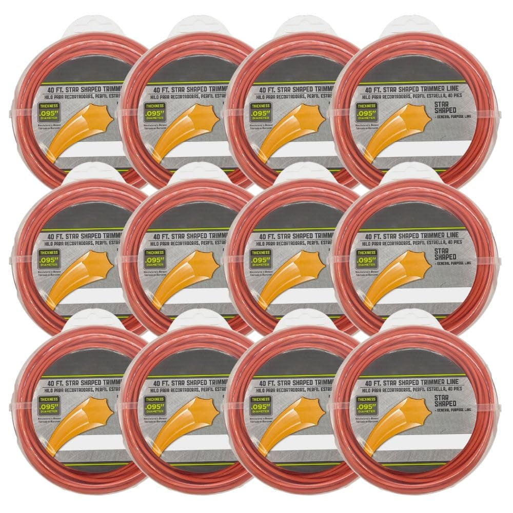 Master Mechanic 40 ft x .095 in Star Shaped Universal Trimmer Line for ...