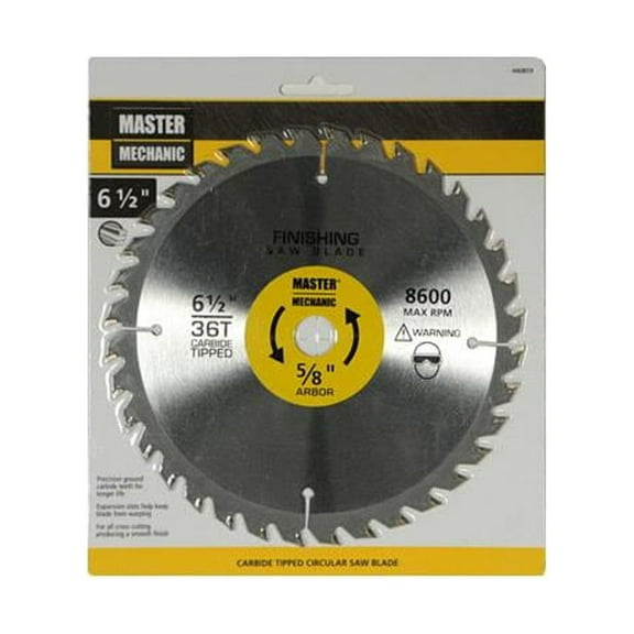 Master Mechanic 440859 Smooth-Cut Combo Circular Saw Blade, 36-Tooth x 6-1/2-In. - Quantity 10