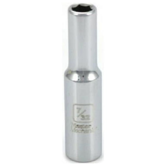 Master Mechanic 518446 1/4 In. Drive, 7/32 In. Deep Socket - Quantity 10