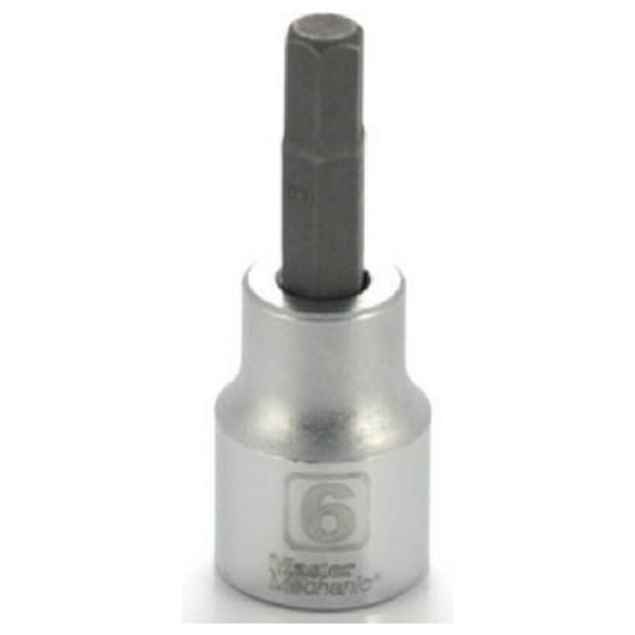 Master Mechanic 518533 Hex Bit Socket, 3/8 In. Drive, 6mm - Quantity 10
