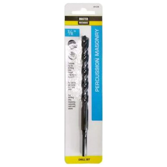 Master Mechanic 691238 Percussion Masonry Drill Bit, 3/8 x 6-In. - Quantity 5