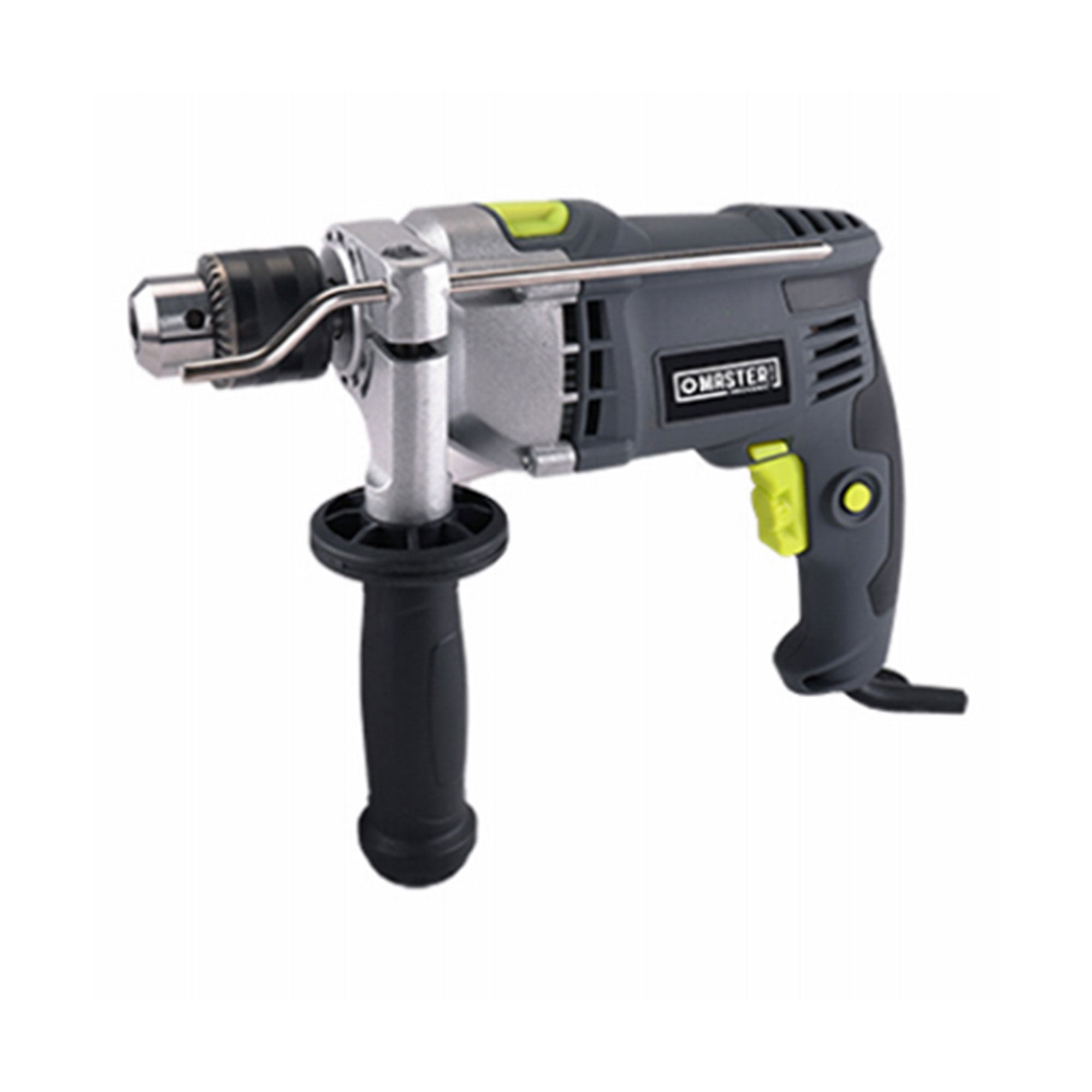 Master Mechanic 7.5 Amp 0.5” Hammer Drill w/ Soft Grip Handle & Metal Gauge