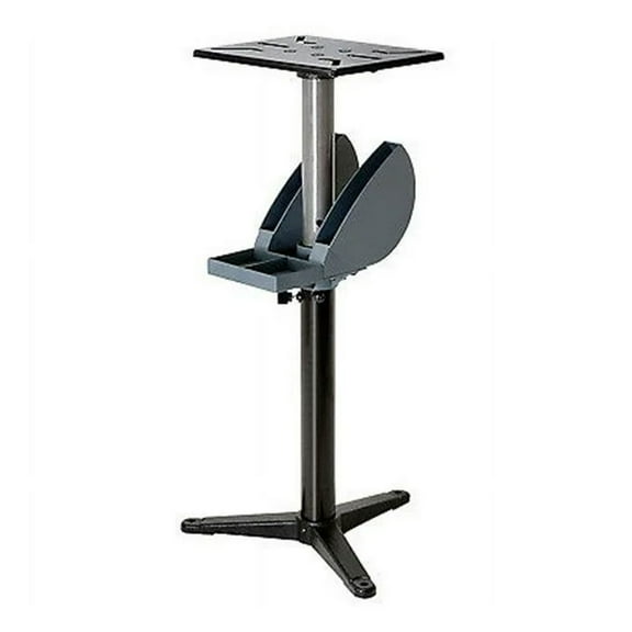 Master Mechanic Adjustable Cast Iron Base Grinder Pedestal with Tool Holder