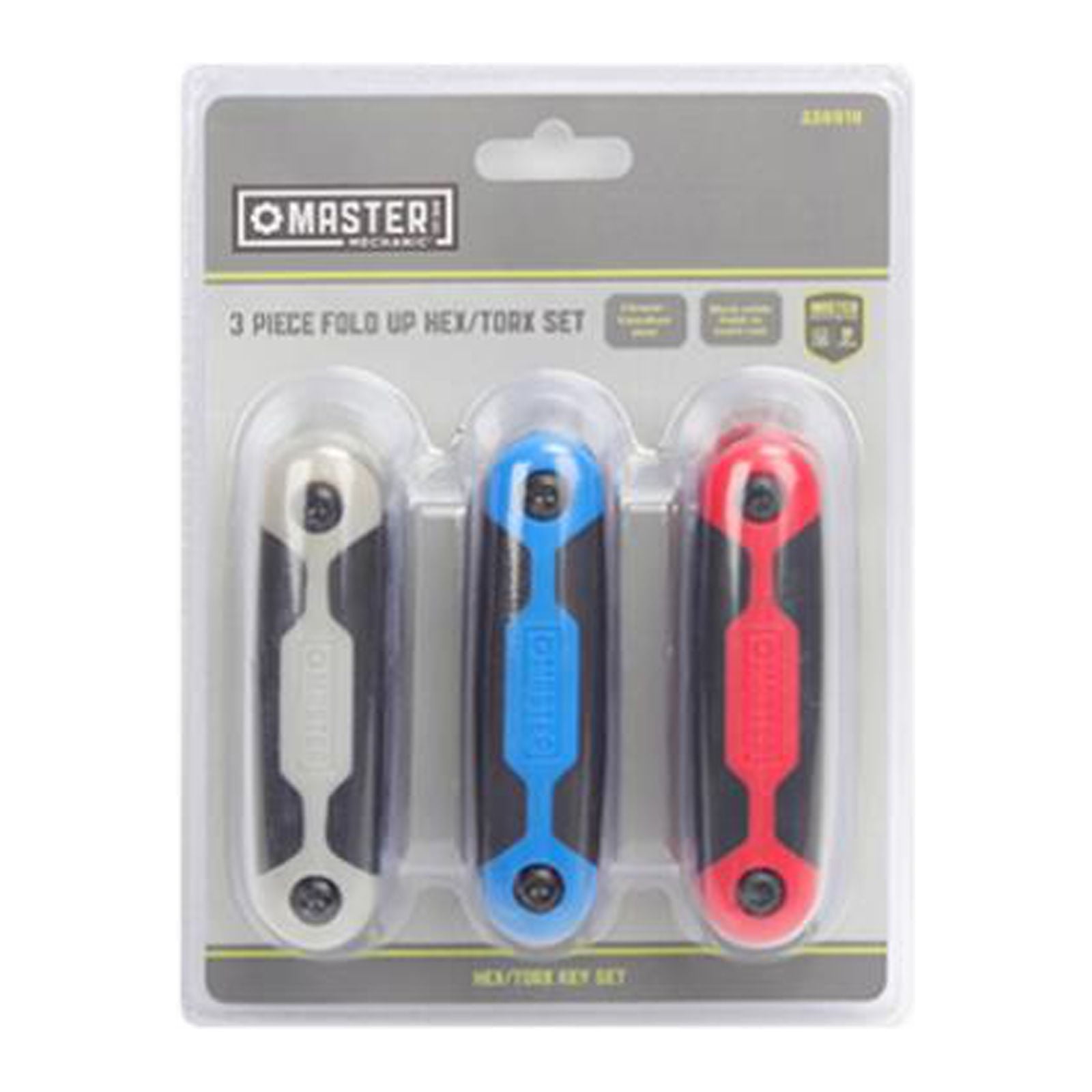 Master Mechanic GS050817 3-Pc. Folding Hex/Torx Key Sets - Quantity 4 ...